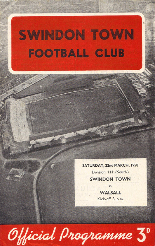 <b>Saturday, March 22, 1958</b><br />vs. Walsall (Home)